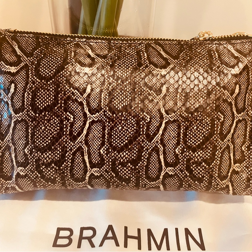 Brahmin Brown Snake Print Women's Bag
